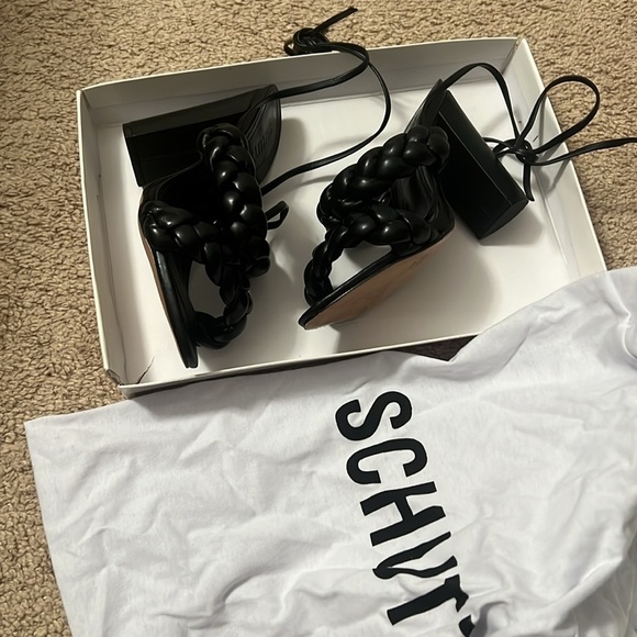 Schutz high block heels tie up - Picture 6 of 11